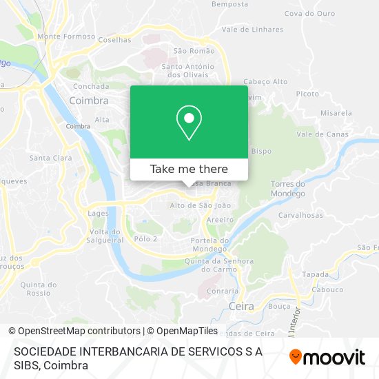 SOCIEDADE INTERBANCARIA DE SERVICOS S A SIBS mapa