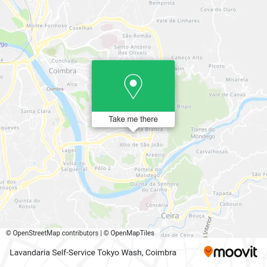 Lavandaria Self-Service Tokyo Wash map