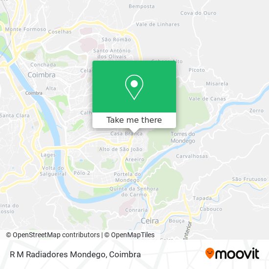 R M Radiadores Mondego map