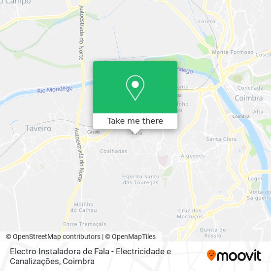 Electro Instaladora de Fala - Electricidade e Canalizações map