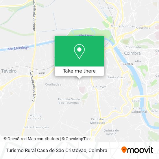 Turismo Rural Casa de São Cristóvão map