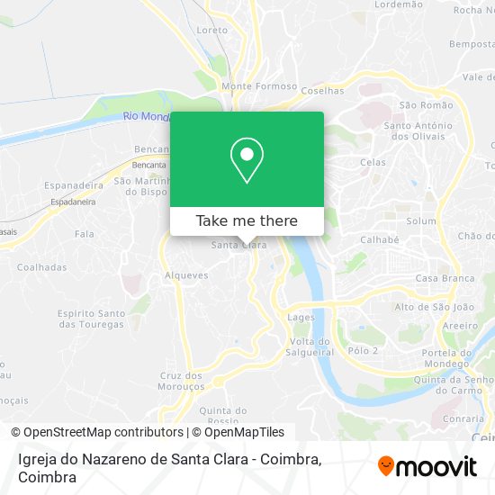 Igreja do Nazareno de Santa Clara - Coimbra map