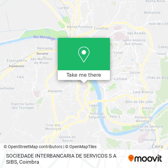 SOCIEDADE INTERBANCARIA DE SERVICOS S A SIBS map