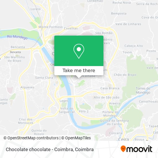 Chocolate chocolate - Coimbra map