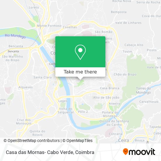 Casa das Mornas- Cabo Verde map