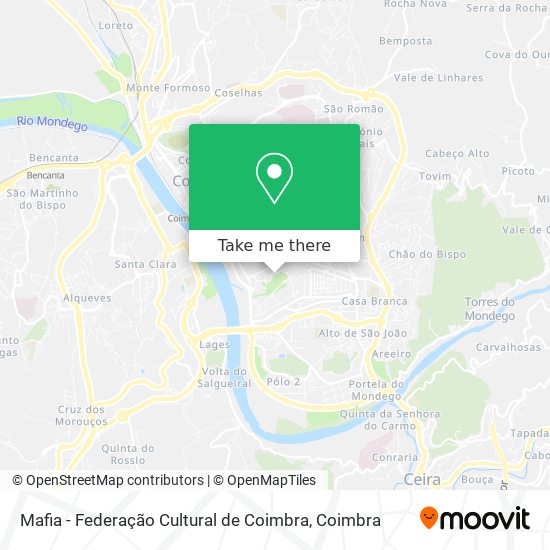 Mafia - Federação Cultural de Coimbra map