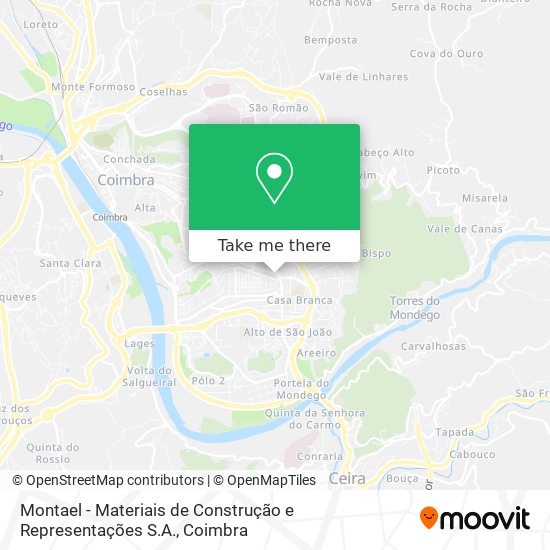 Montael - Materiais de Construção e Representações S.A. mapa