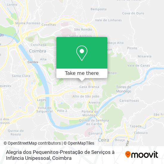 Alegria dos Pequenitos-Prestação de Serviços à Infância Unipessoal mapa