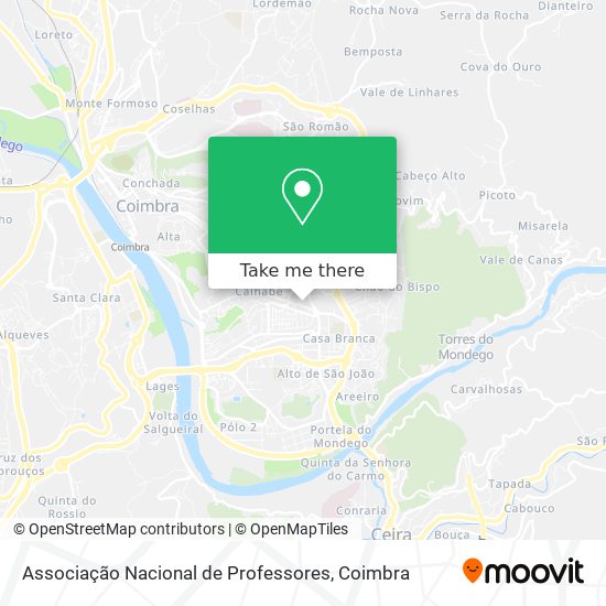 Associação Nacional de Professores map