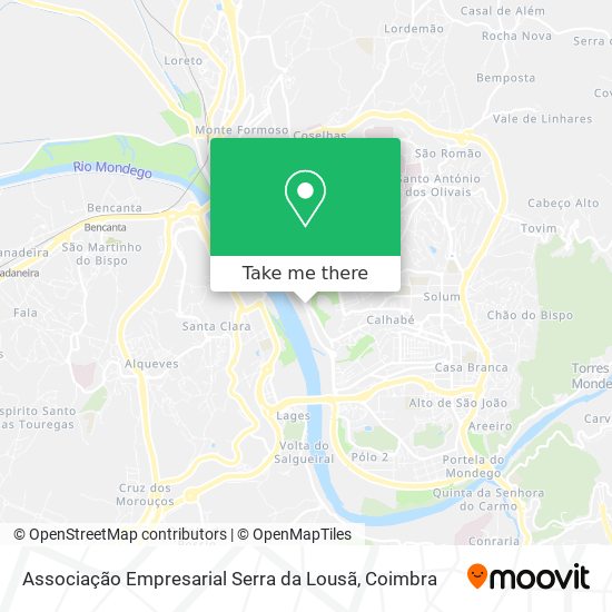 Associação Empresarial Serra da Lousã map