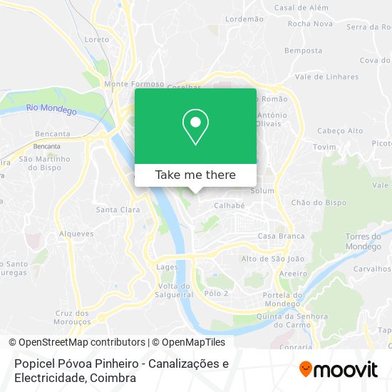 Popicel Póvoa Pinheiro - Canalizações e Electricidade map