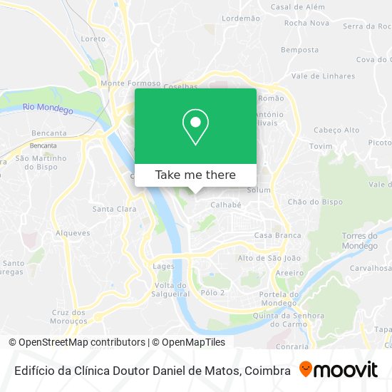 Edifício da Clínica Doutor Daniel de Matos map