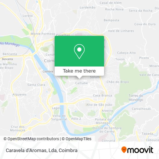 Caravela d'Aromas, Lda map