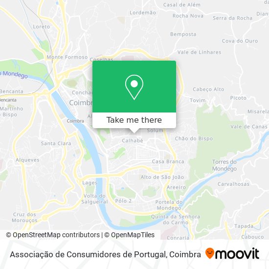 Associação de Consumidores de Portugal map