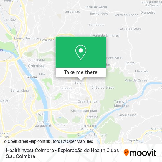 Healthinvest Coimbra - Exploração de Health Clubs S.a. map
