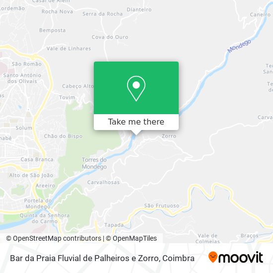 Bar da Praia Fluvial de Palheiros e Zorro map