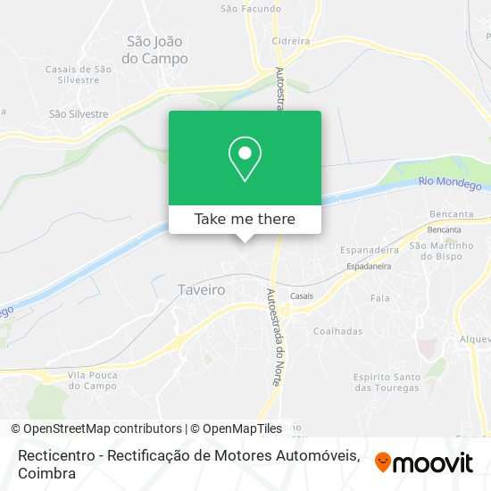 Recticentro - Rectificação de Motores Automóveis mapa