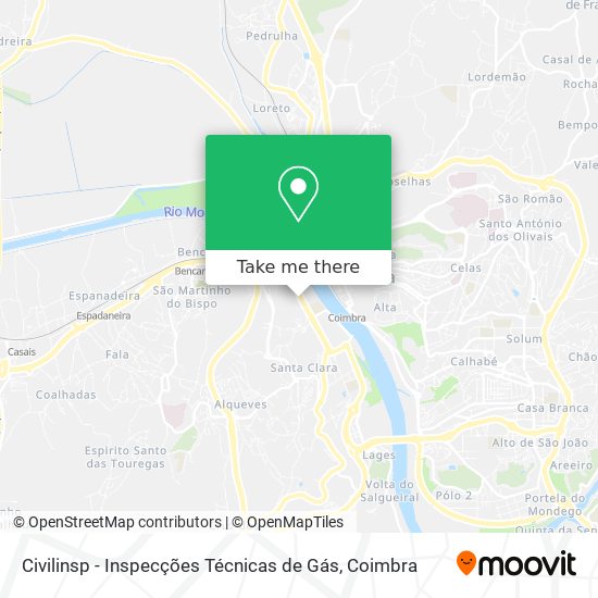 Civilinsp - Inspecções Técnicas de Gás mapa