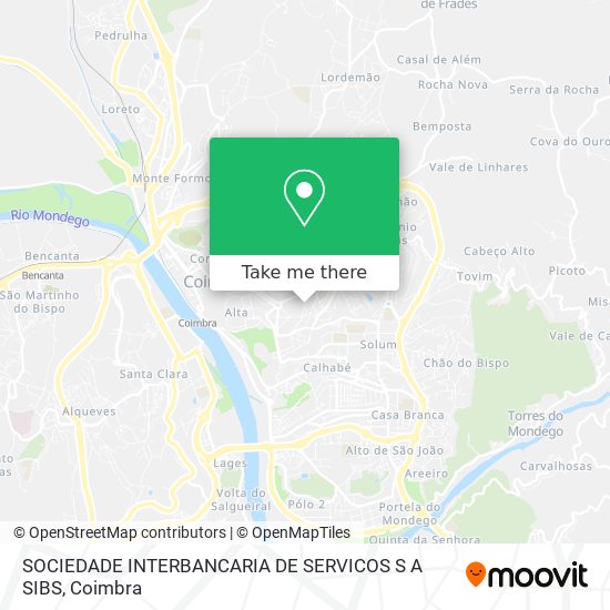 SOCIEDADE INTERBANCARIA DE SERVICOS S A SIBS mapa