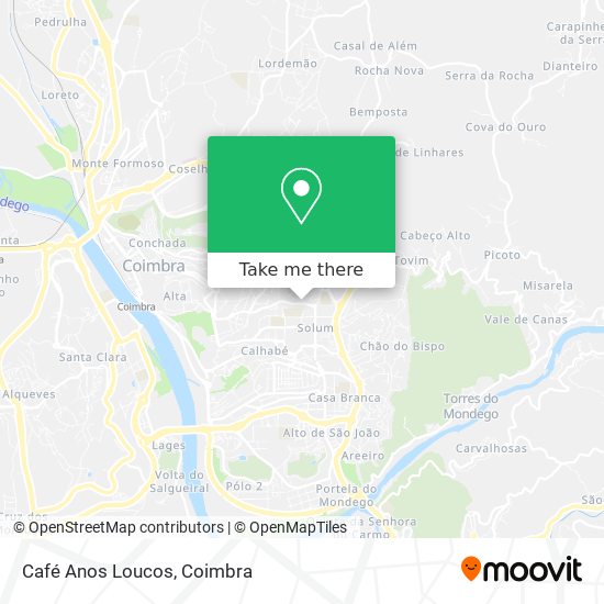 Café Anos Loucos map