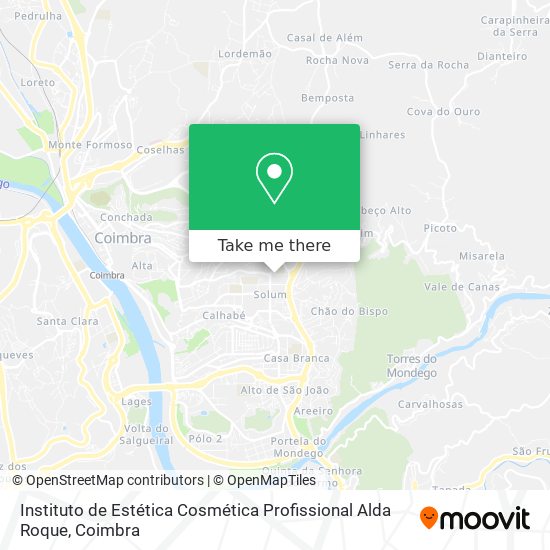 Instituto de Estética Cosmética Profissional Alda Roque map