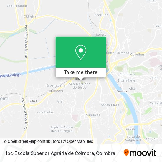 Ipc-Escola Superior Agrária de Coimbra mapa