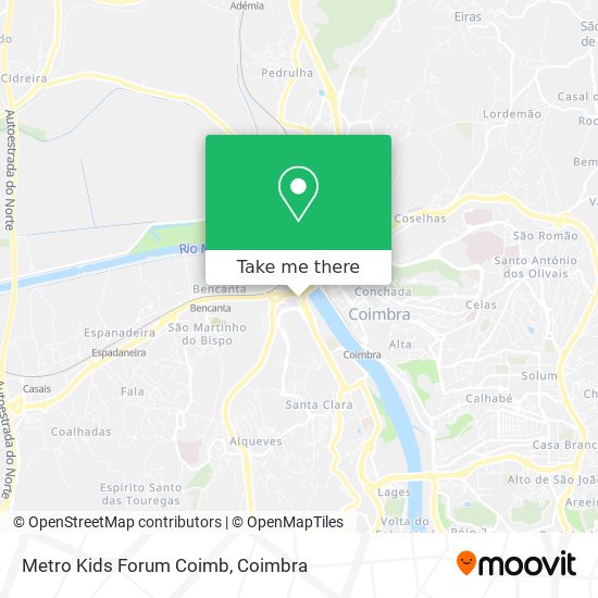 Metro Kids Forum Coimb map