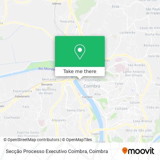 Secção Processo Executivo Coimbra map
