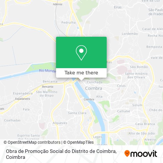 Obra de Promoção Social do Distrito de Coimbra map