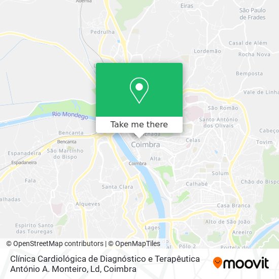 Clínica Cardiológica de Diagnóstico e Terapêutica António A. Monteiro, Ld map