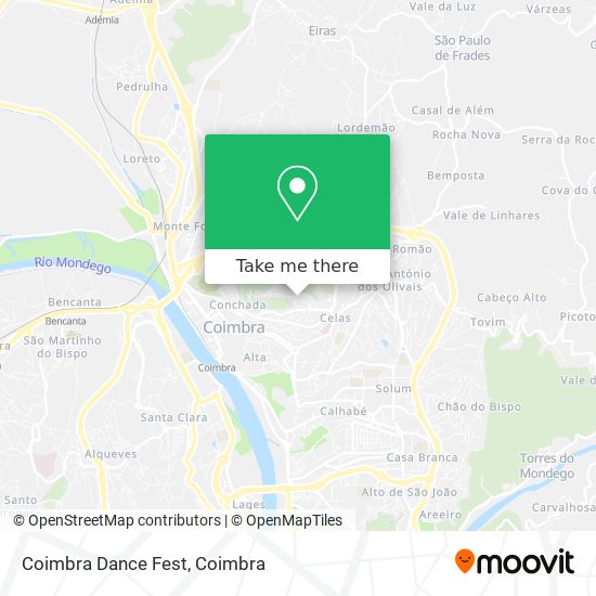 Coimbra Dance Fest map