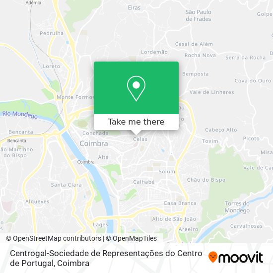 Centrogal-Sociedade de Representações do Centro de Portugal map