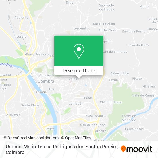 Urbano, Maria Teresa Rodrigues dos Santos Pereira map