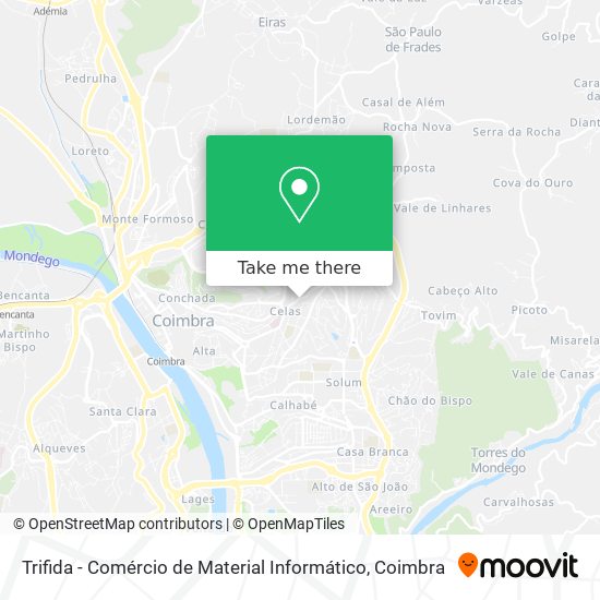 Trifida - Comércio de Material Informático map