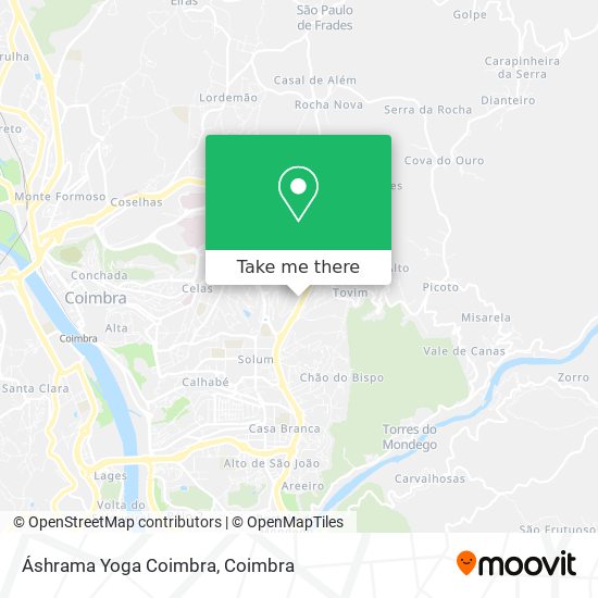 Áshrama Yoga Coimbra map