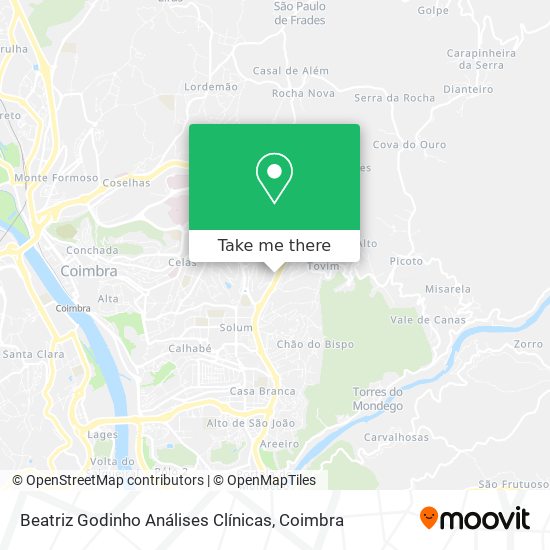 Beatriz Godinho Análises Clínicas map