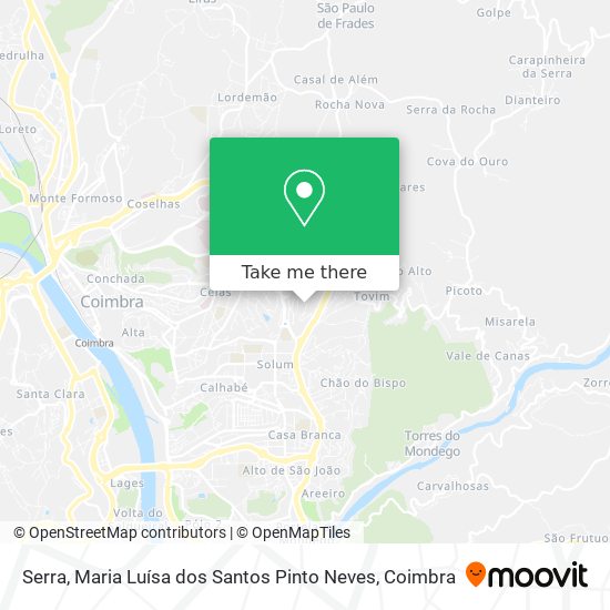 Serra, Maria Luísa dos Santos Pinto Neves mapa