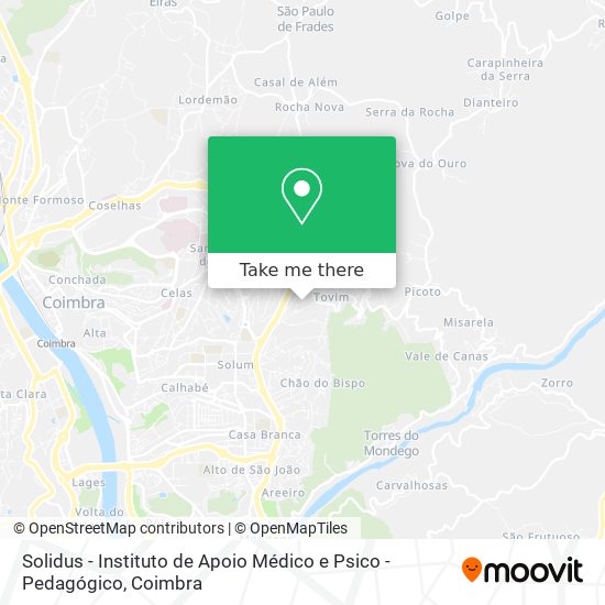 Solidus - Instituto de Apoio Médico e Psico - Pedagógico mapa