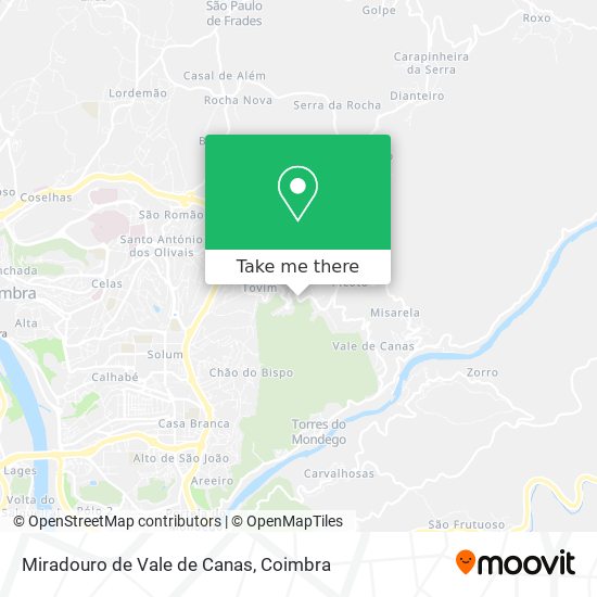 Miradouro de Vale de Canas map