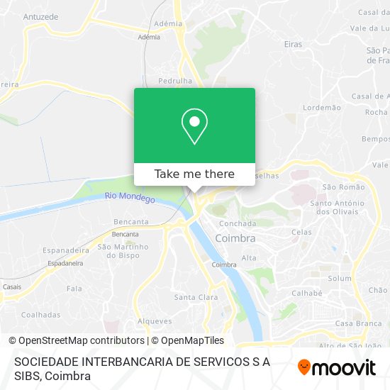 SOCIEDADE INTERBANCARIA DE SERVICOS S A SIBS map