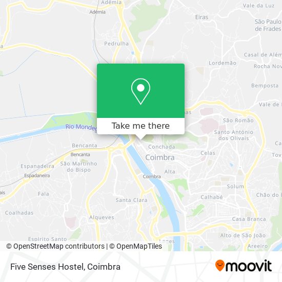 Five Senses Hostel map