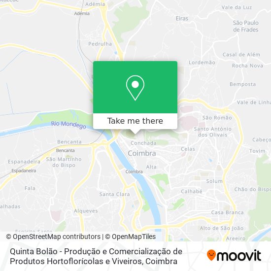 Quinta Bolão - Produção e Comercialização de Produtos Hortoflorícolas e Viveiros map