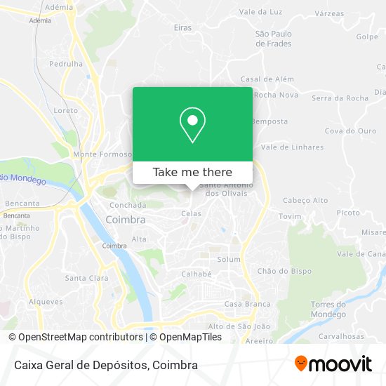 Caixa Geral de Depósitos mapa