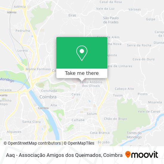 Aaq - Associação Amigos dos Queimados mapa