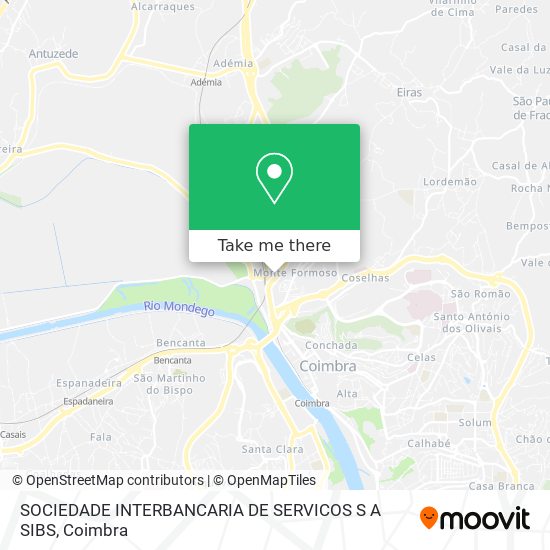 SOCIEDADE INTERBANCARIA DE SERVICOS S A SIBS map