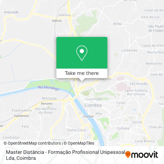 Master Distância - Formação Profissional Unipessoal Lda map