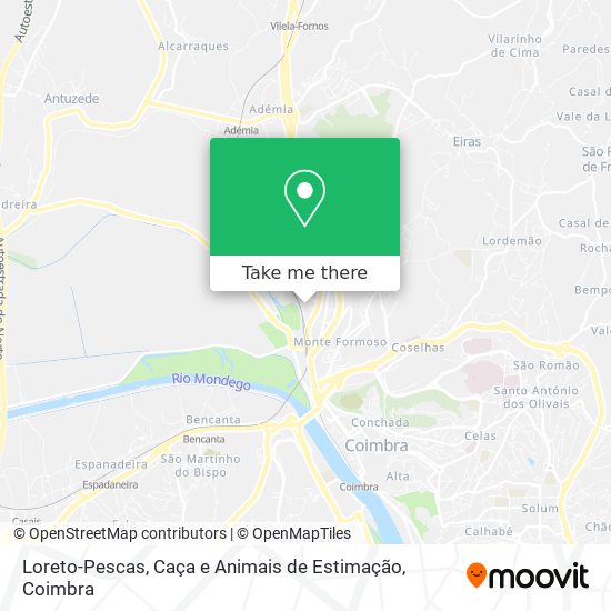 Loreto-Pescas, Caça e Animais de Estimação map