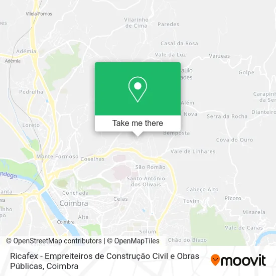Ricafex - Empreiteiros de Construção Civil e Obras Públicas map