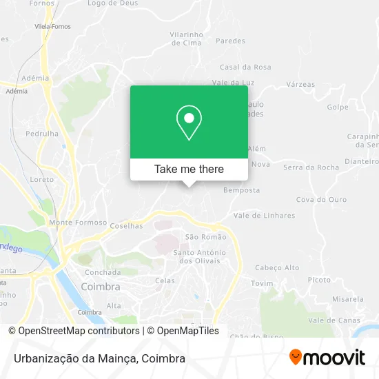 Urbanização da Mainça map