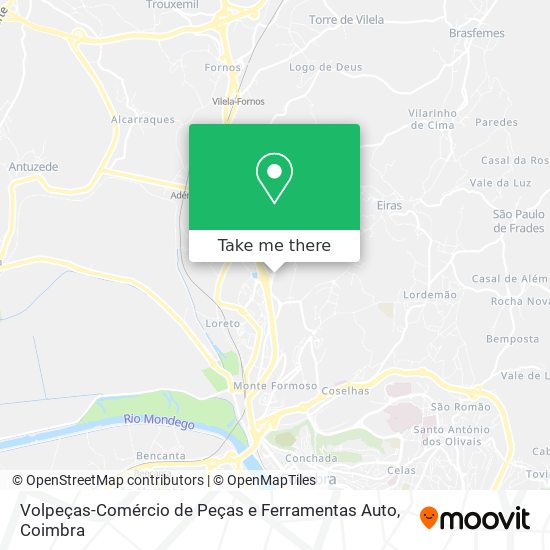 Volpeças-Comércio de Peças e Ferramentas Auto mapa